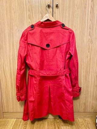 Chaqueta / gabardina larga rojo H&M