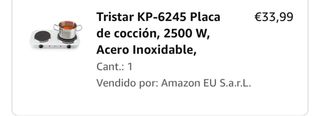 placa de coccion doble