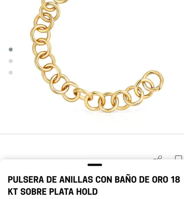Pulsera Tous Hold plata Vermeil Hold