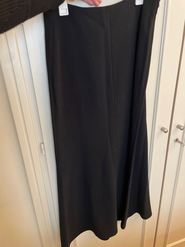 Falda larga negra ZARA