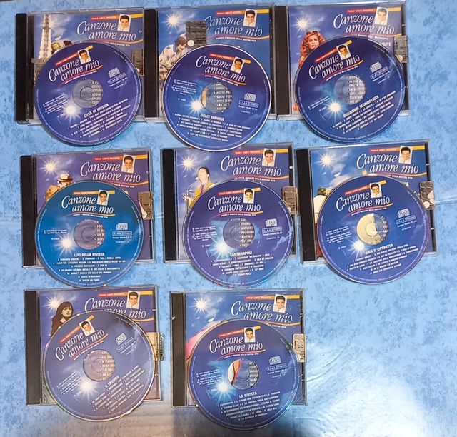 8 CD musica italiana Canzone Amore mio