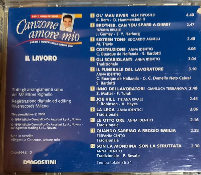 8 CD musica italiana Canzone Amore mio