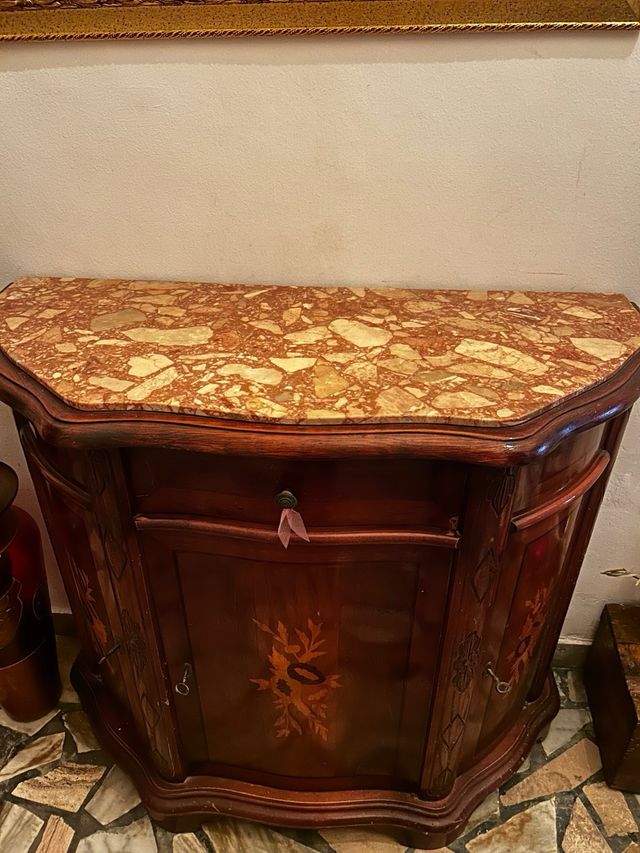 mobile marmo e legno