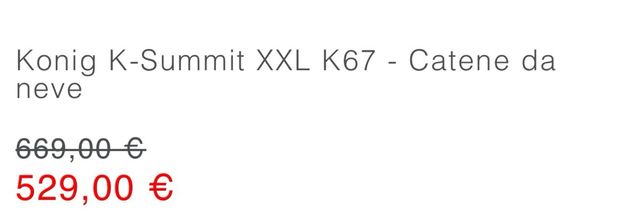 Catene Neve Konig K-Summit XXL K67 -