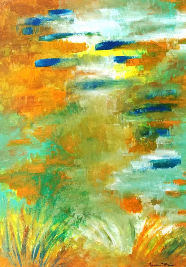 ‘Tramonto’, Quadro ad olio