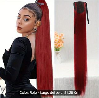 extensiones pelo rojo