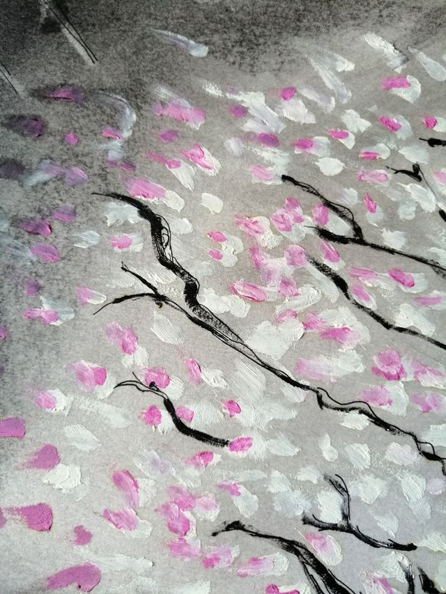 Quadro ‘Mandorlo in fiore’, Luce e Nostalgia