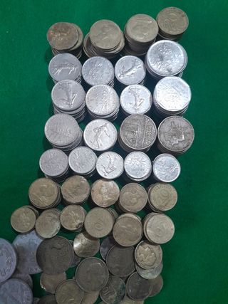lote de monedas francesas de distinto valor