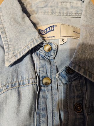 Camicia jeans senza maniche