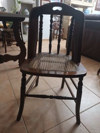 6 Sillas de caoba antiguas