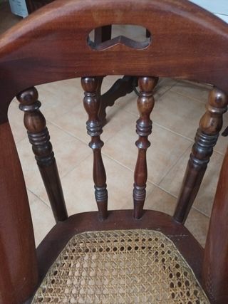 6 Sillas de caoba antiguas