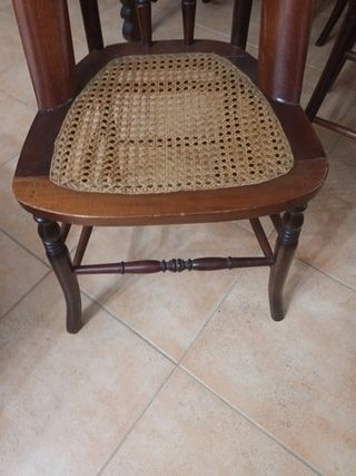 6 Sillas de caoba antiguas