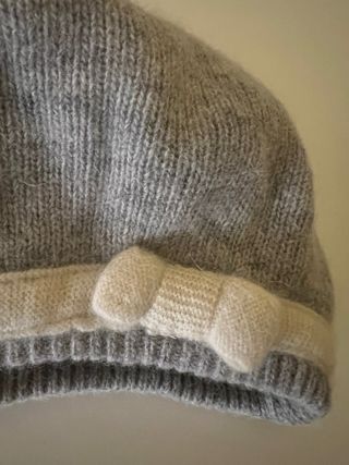 Gorro lana gris claro
