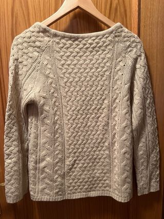 Jersey punto ochos beige