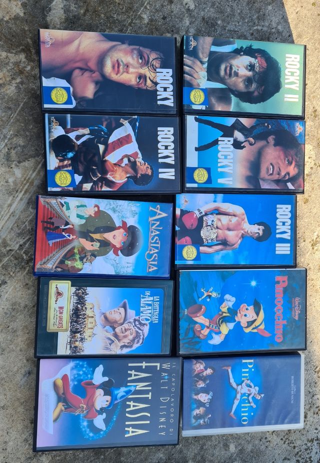 Videocassette vhs originali