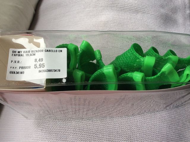 Rizador de cabello en espiral