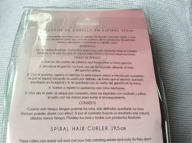 Rizador de cabello en espiral
