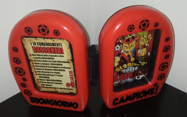 SVEGLIA OROLOGIO PORTAFOTO MILAN CALCIO ROSSONERO