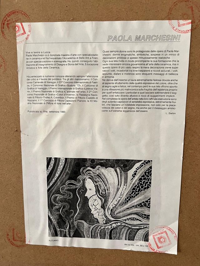 Quadro Dipinto su Tela