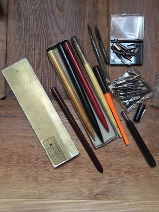 ❤️ 9 Penne a pennino vintage e normografi