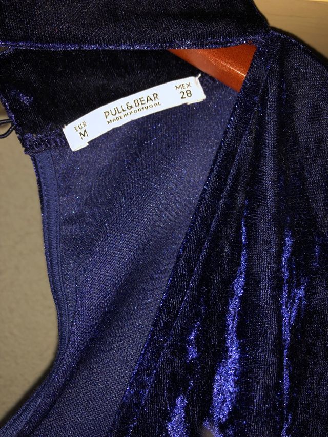 Mono terciopelo azul