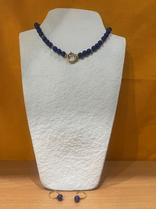 Conjunto Collar + Pendientes Piedras