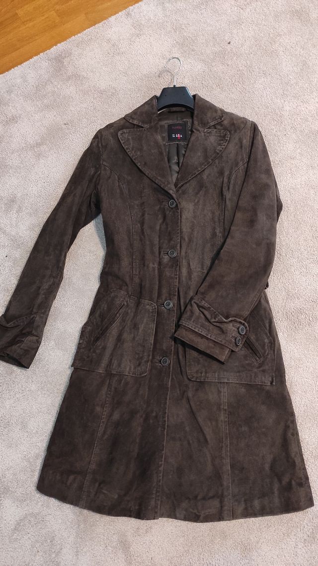 Abrigo piel porcina talla M