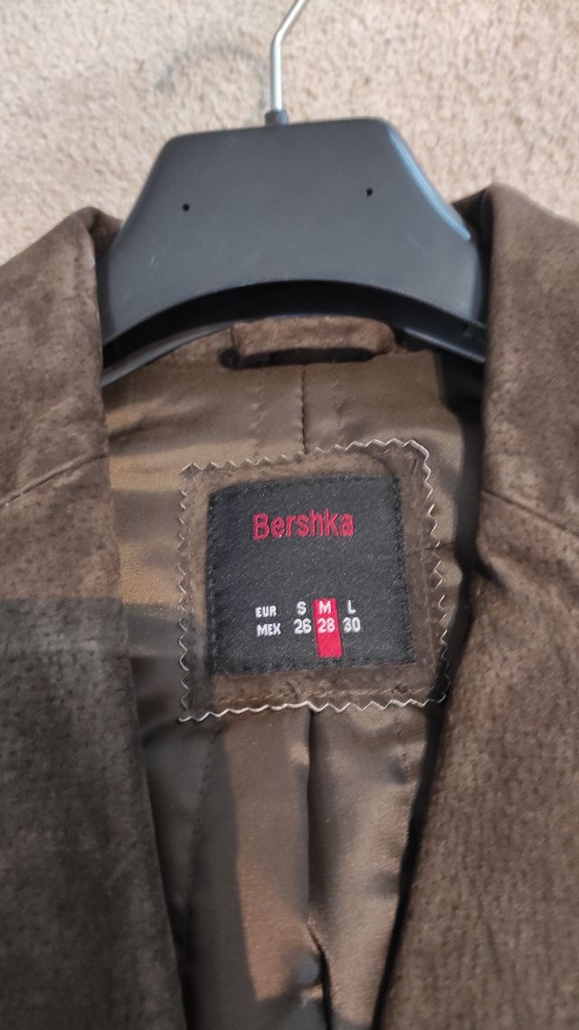 Abrigo piel porcina talla M