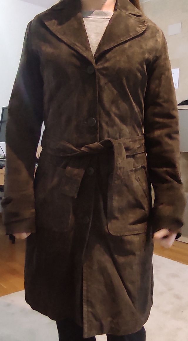 Abrigo piel porcina talla M