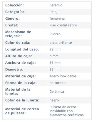 Reloj mujer Bering Ceramic