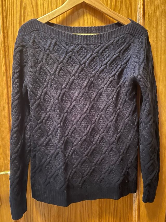 Jersey punto, azul marino