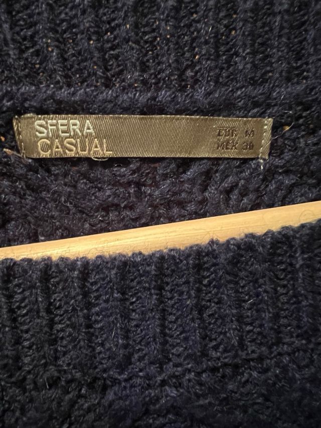 Jersey punto, azul marino