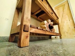 Mueble de Baño Medieval 3 Cajones Madera Maciza