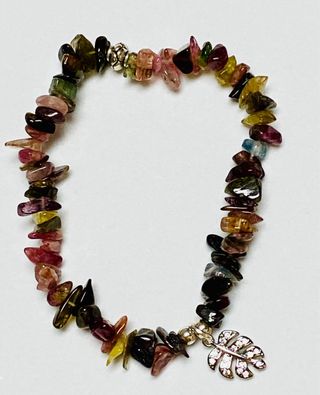 Pulsera con turmalina de color y plata de ley 925