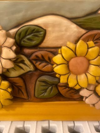 Quadro girasoli in rilievo