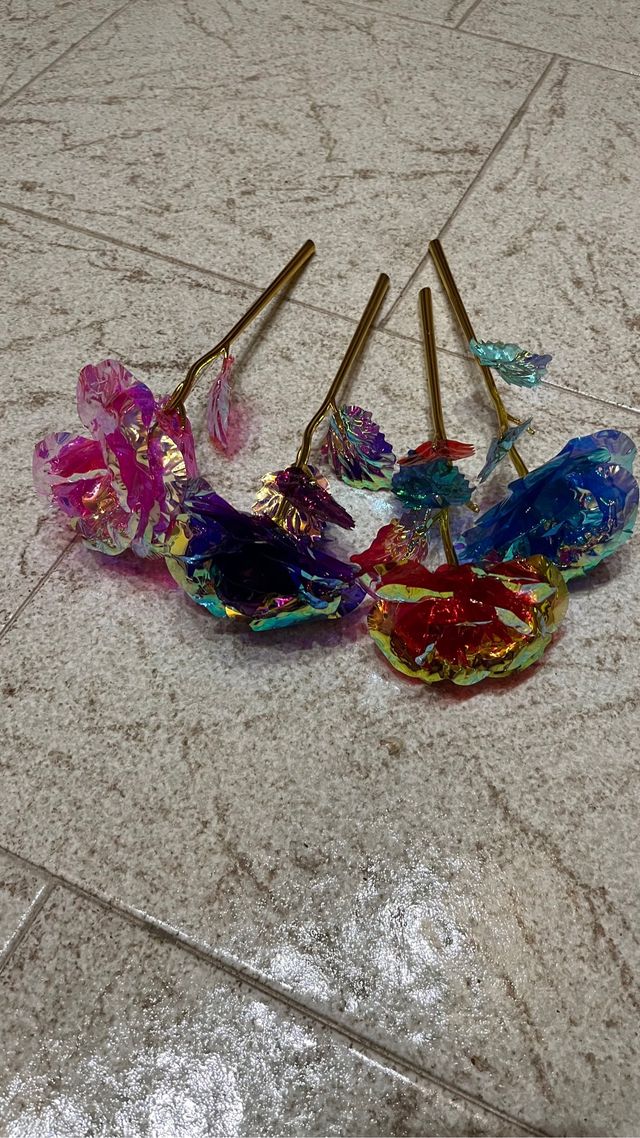 rose finte multicolore