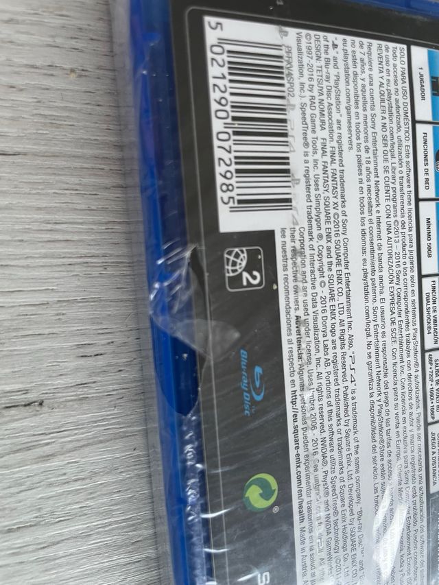 Videojuego Final Fantasy XV ps4