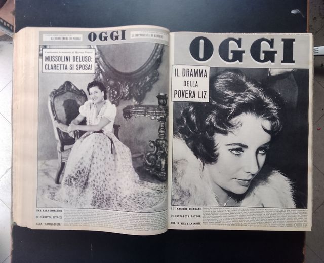 Riviste oggi anno 1961 completo