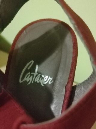 sandalias tacón ,calidad ,marca Castañer