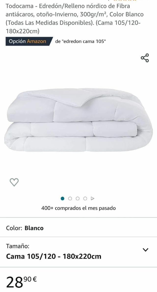 Edredón/Relleno nórdico