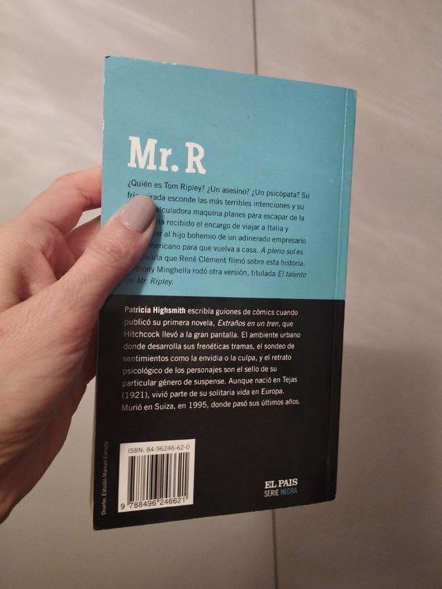 Libro "El talento de Mr. Ripley"