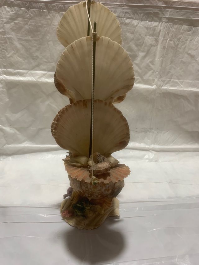 Barca a vela di conchiglie