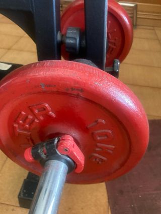 banco musculacion Kettler  con varios accesorios