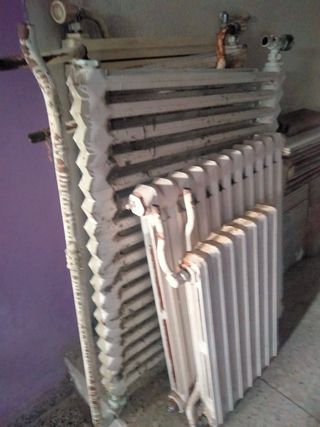 6 Radiadores hierro fundido, varias medidas.