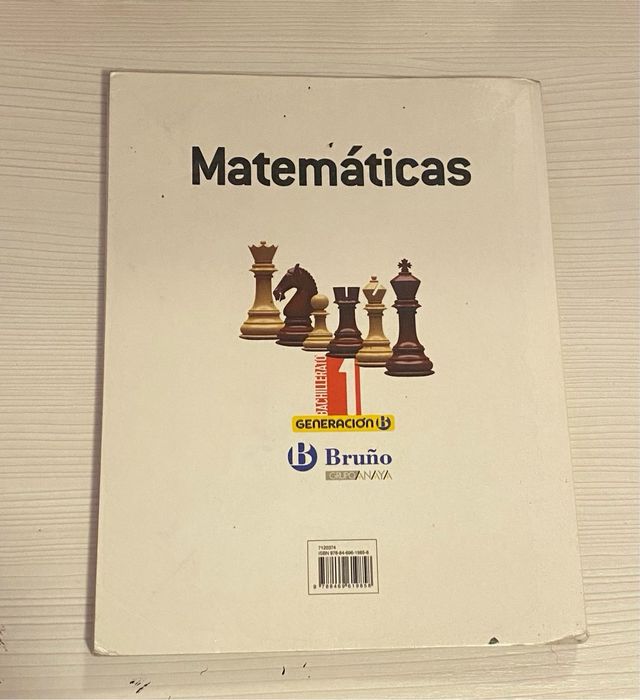 Libro 1º bachillerato matematicas.
