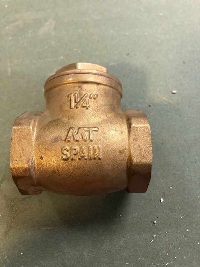 valvula antiretorno DN32 laton