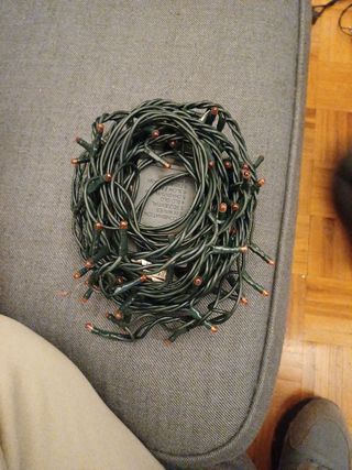 Luces y bolas de navidad