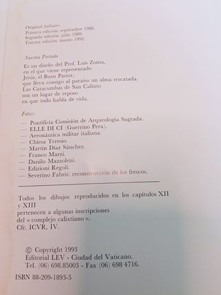 Las Catacumbas de s. Calixto. Historia, arqueologí