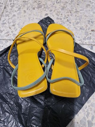 Sandalias de piel