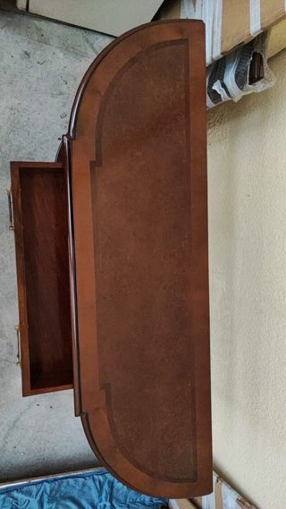 mesa consola recibidor caoba madera vintage
